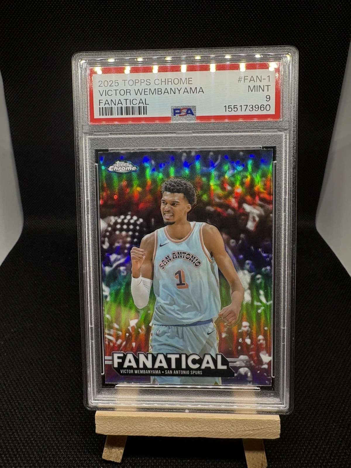 Victor Wembanyama 2025 Topps Chrome Basketball card