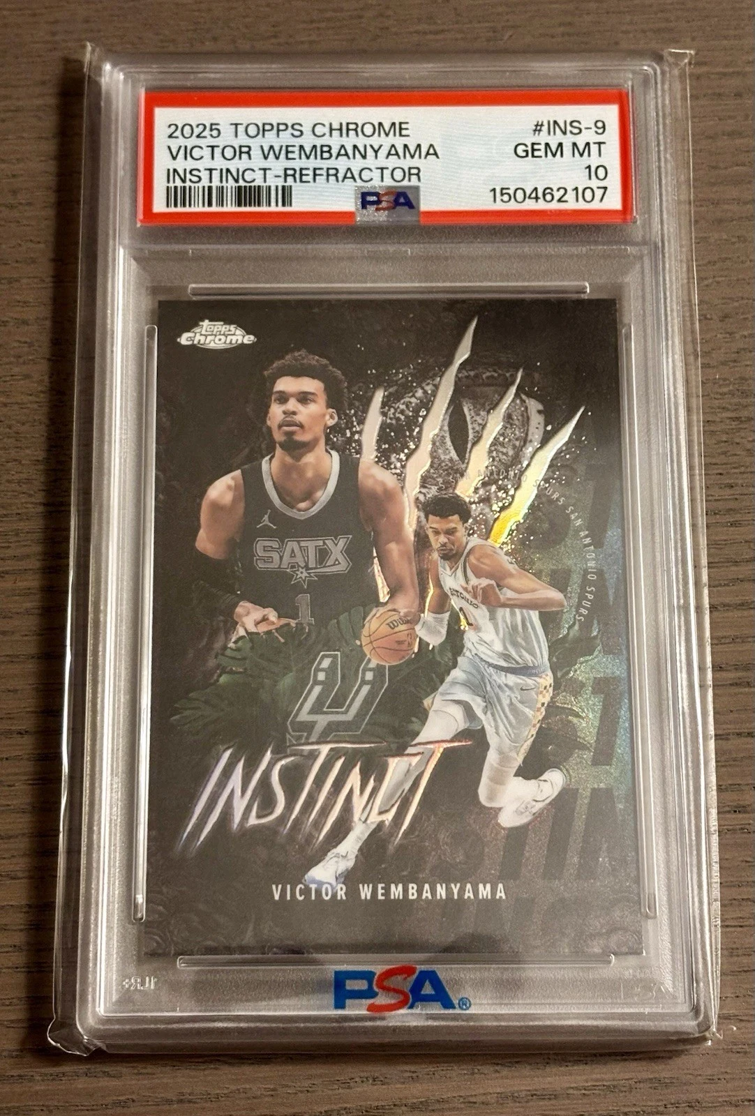 Victor Wembanyama 2025 Topps Chrome Basketball card