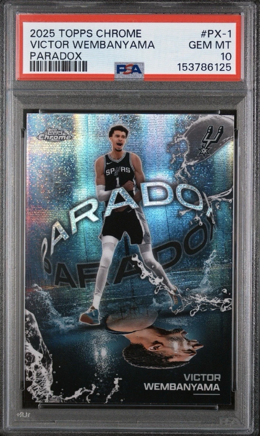 Victor Wembanyama 2025 Topps Chrome Basketball card