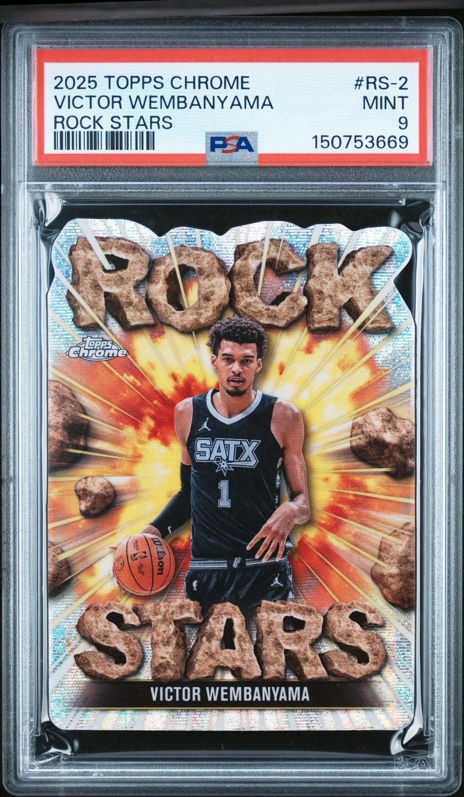 Victor Wembanyama 2025-26 Topps Chrome card