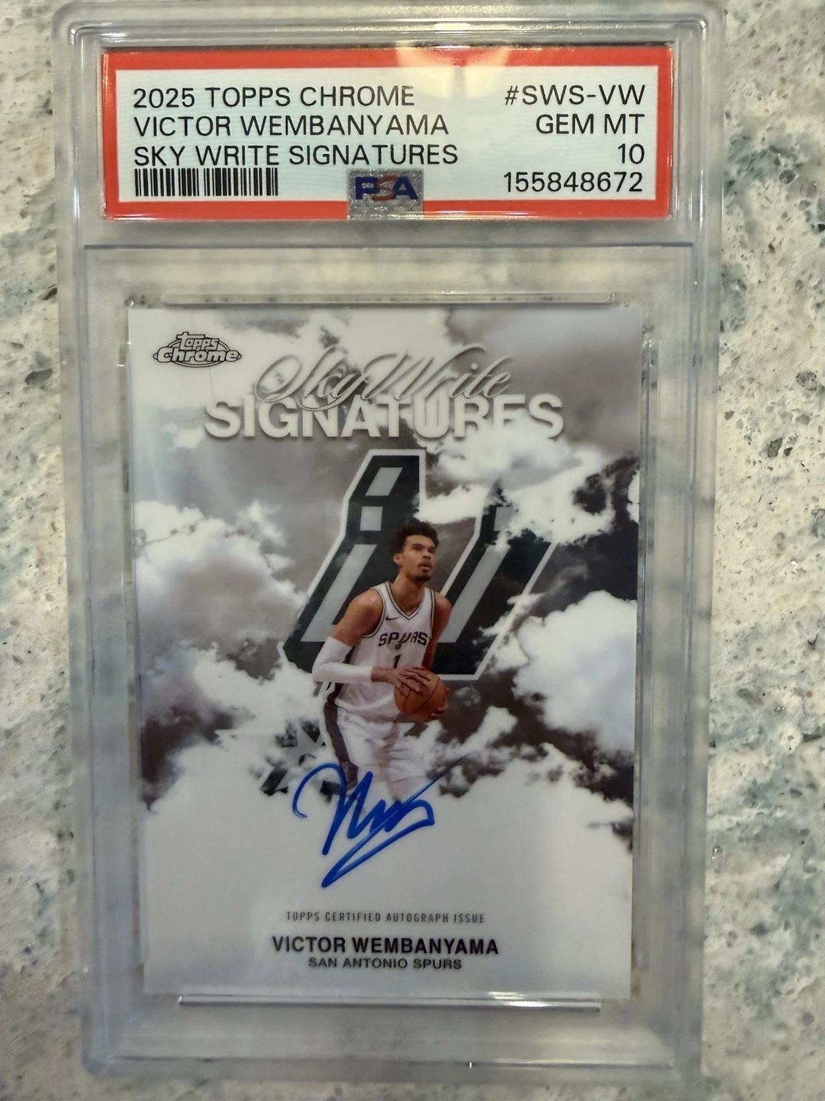 Victor Wembanyama 2025 Topps Chrome Basketball card