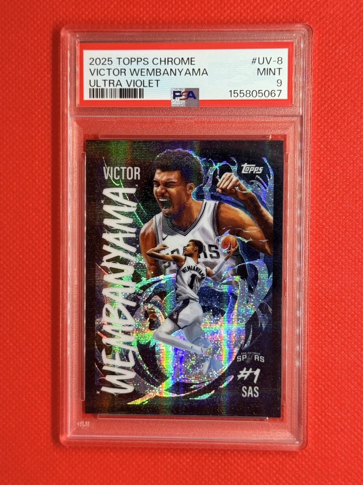 Victor Wembanyama 2025-26 Topps Chrome card