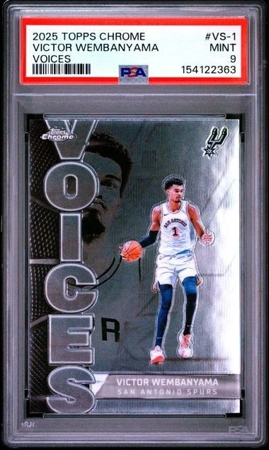 Victor Wembanyama 2025-26 Topps Chrome card