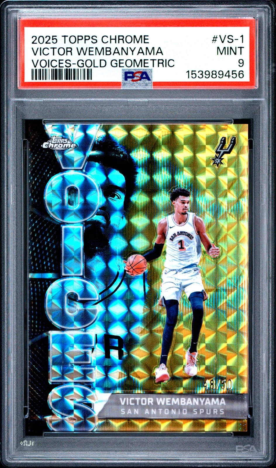 Victor Wembanyama 2025 Topps Chrome Basketball card
