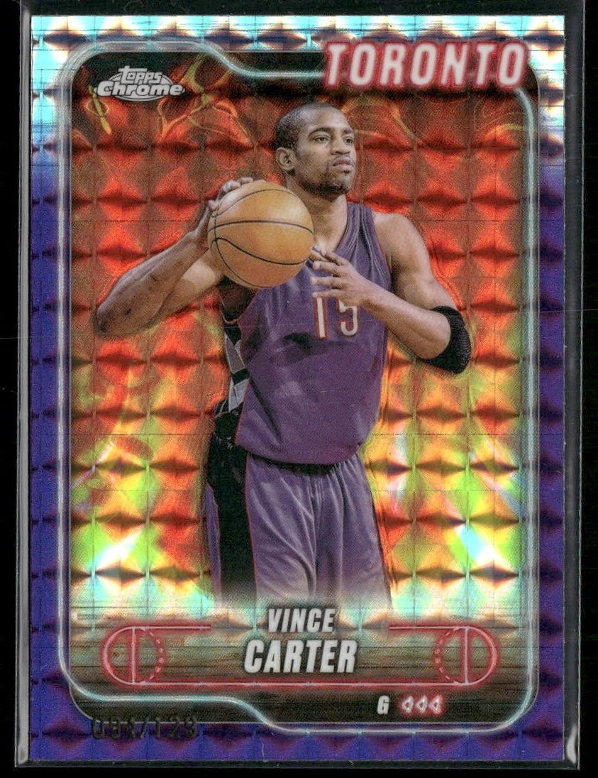 Vince Carter 2025-26 Topps Chrome card