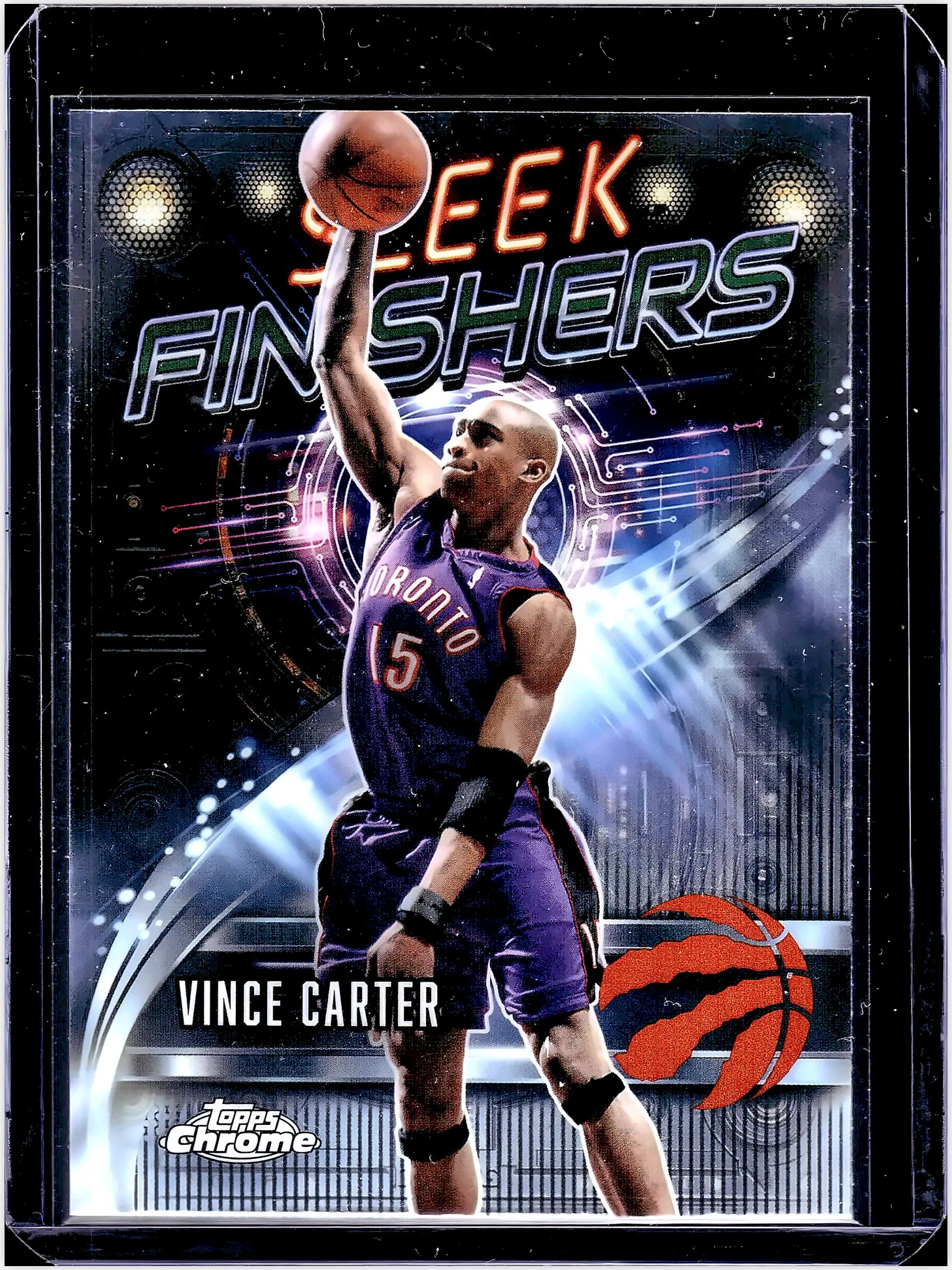 Vince Carter 2025-26 Topps Chrome #SF-10 Sleek Finishers basketball card - Front