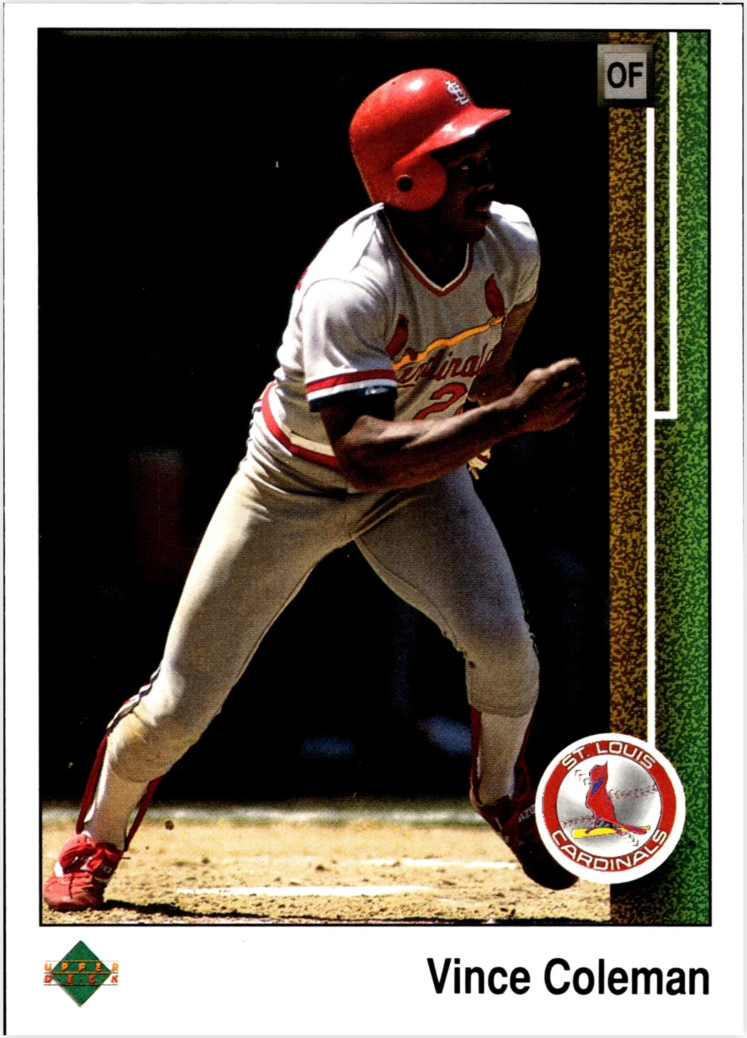 Vince Coleman 1989 Upper Deck #253 baseball card - Front