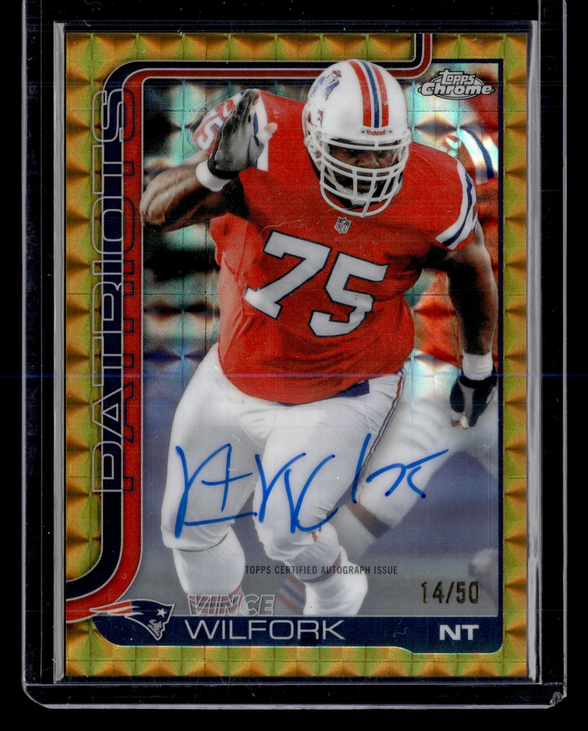 Vince Wilfork 2025 Topps Chrome Football card