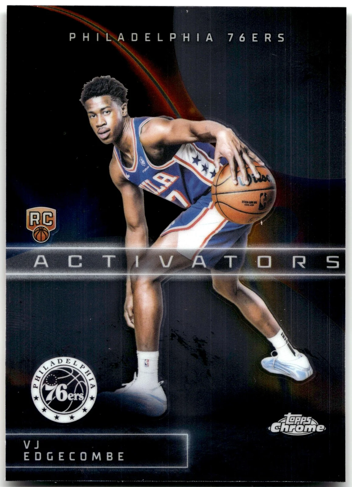 VJ Edgecombe 2025 Topps Chrome Basketball card