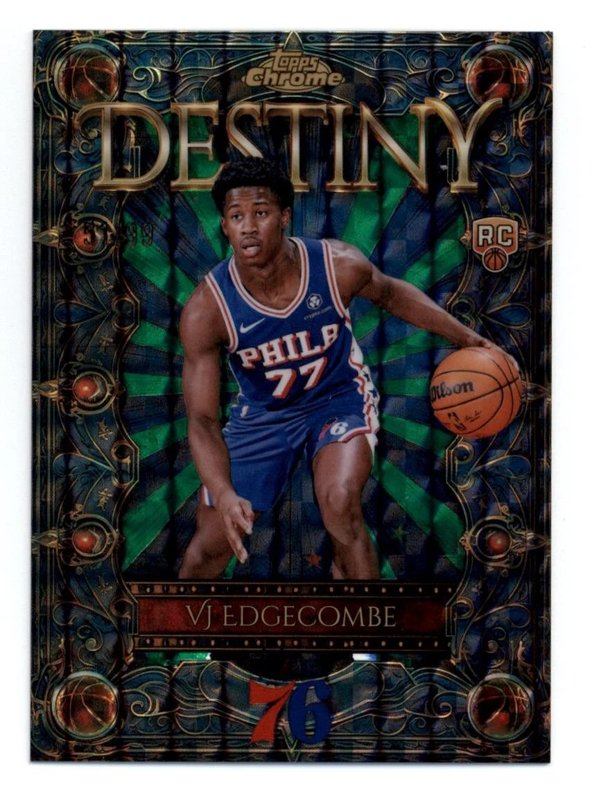 VJ Edgecombe 2025-26 Topps Chrome card