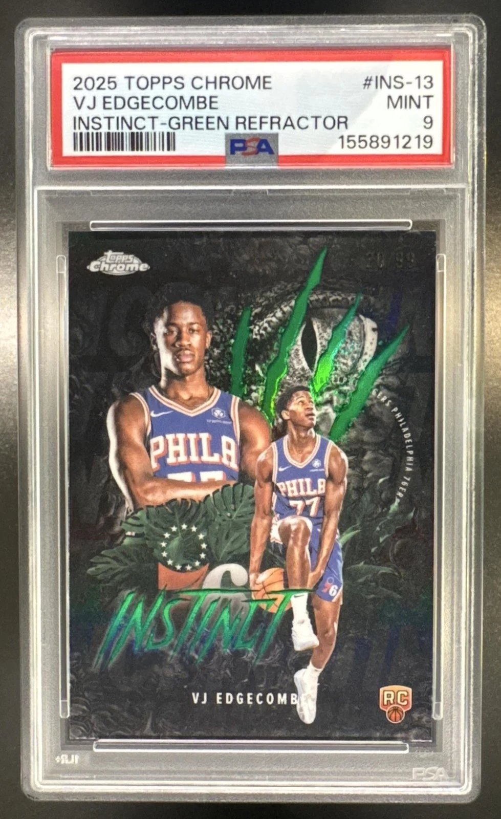 VJ Edgecombe 2025 Topps Chrome Basketball card