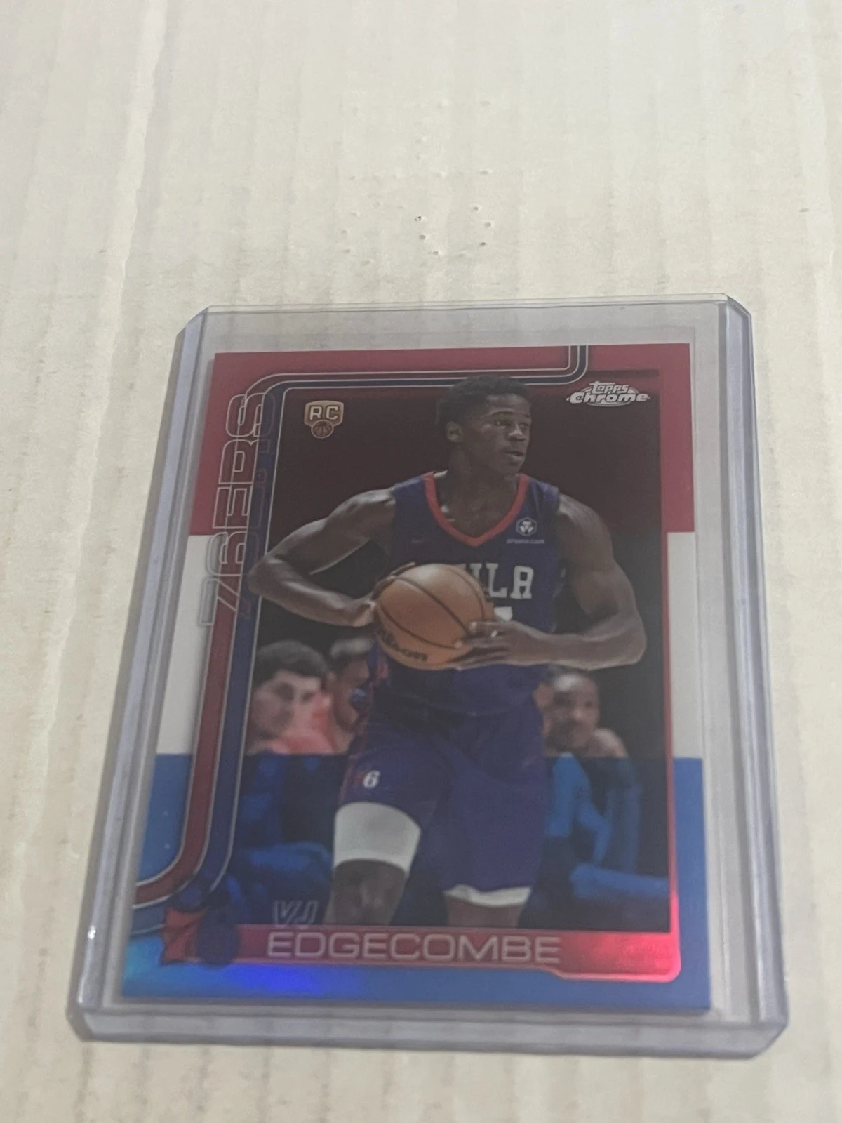 VJ Edgecombe 2025-26 Topps Chrome card