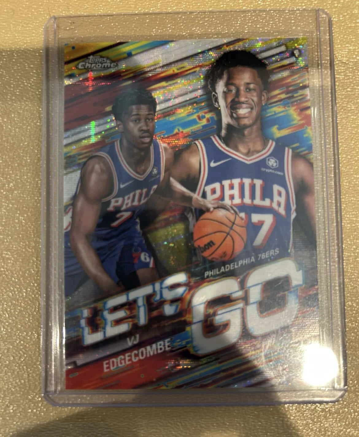 VJ Edgecombe 2025 Topps Chrome Basketball card