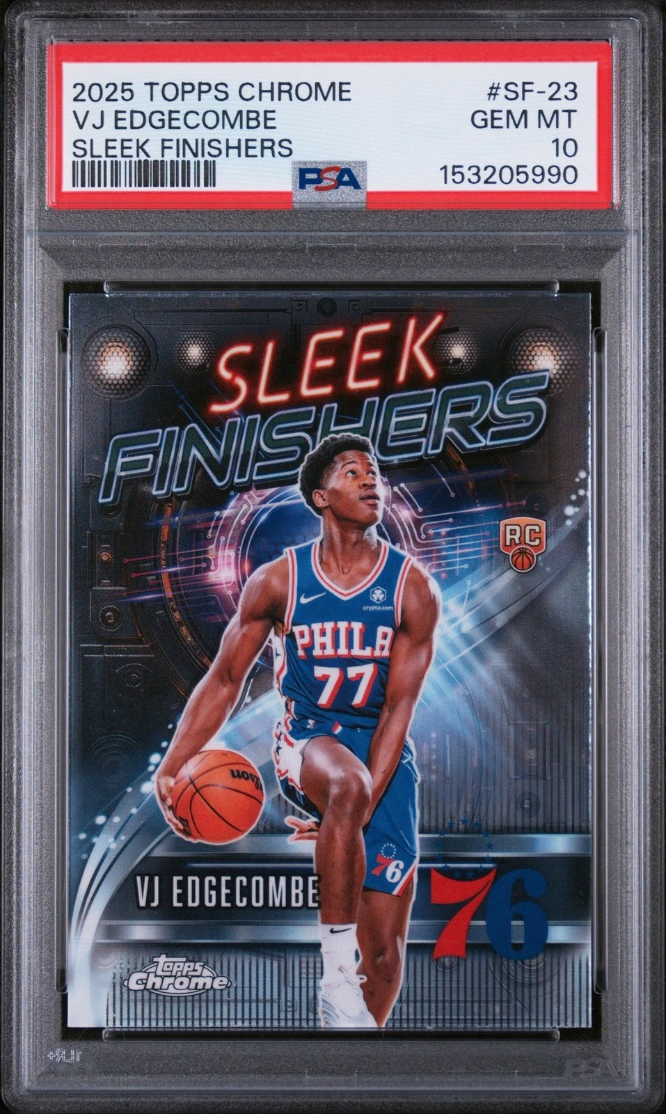 VJ Edgecombe 2025 Topps Chrome Basketball card