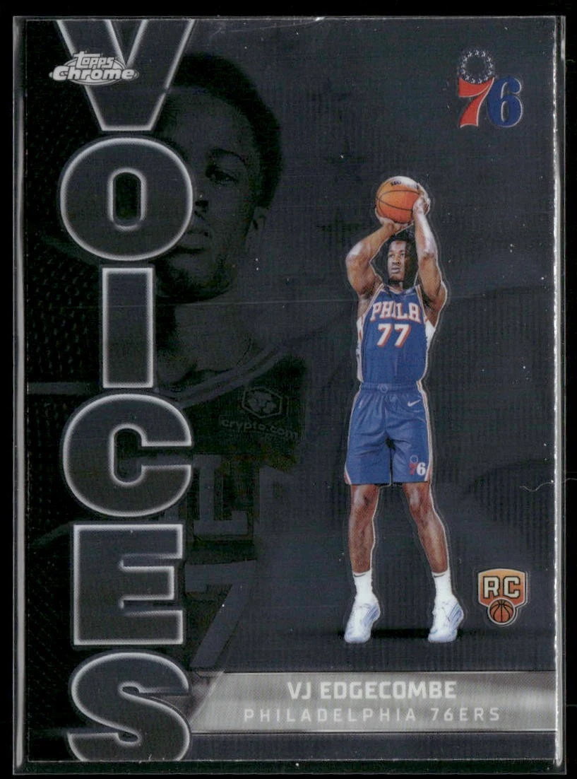 VJ Edgecombe 2025 Topps Chrome Basketball card