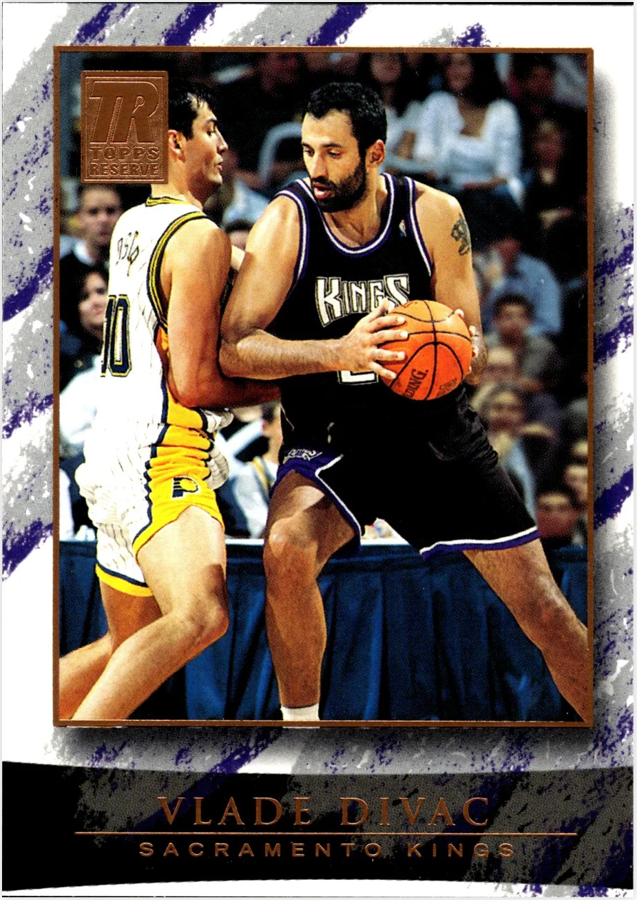 Vlade Divac 2000-01 Topps Reserve #40 basketball card - Front
