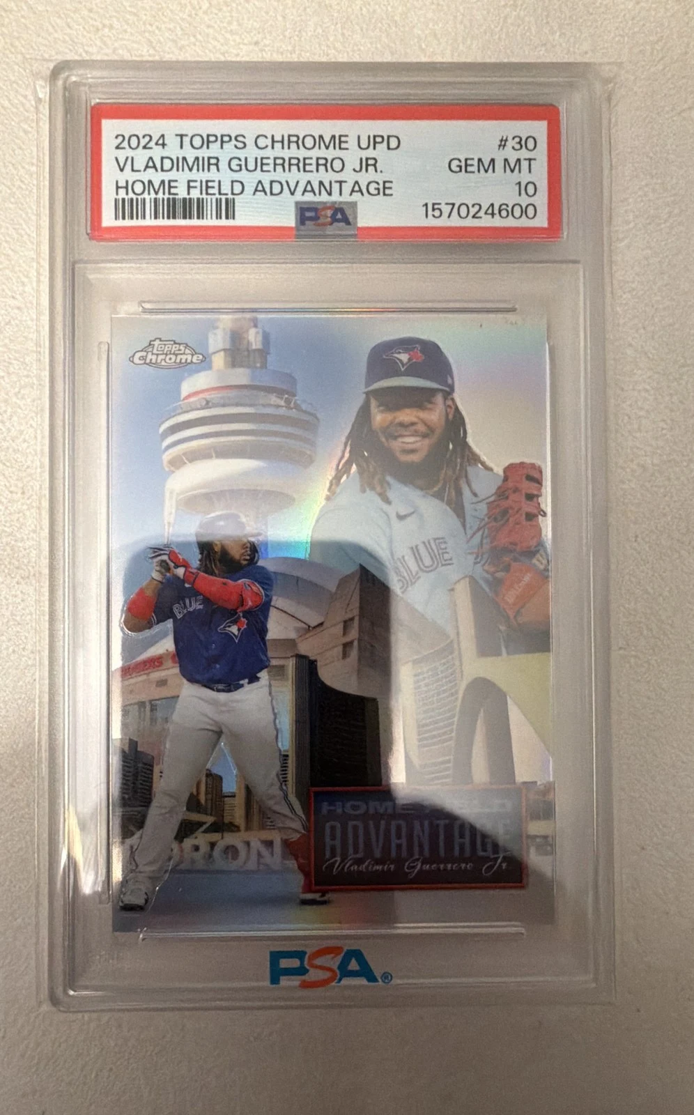 Vladimir Guerrero Jr. #HFAC-30 2024 Topps Chrome Update Baseball Home Field Advantage front