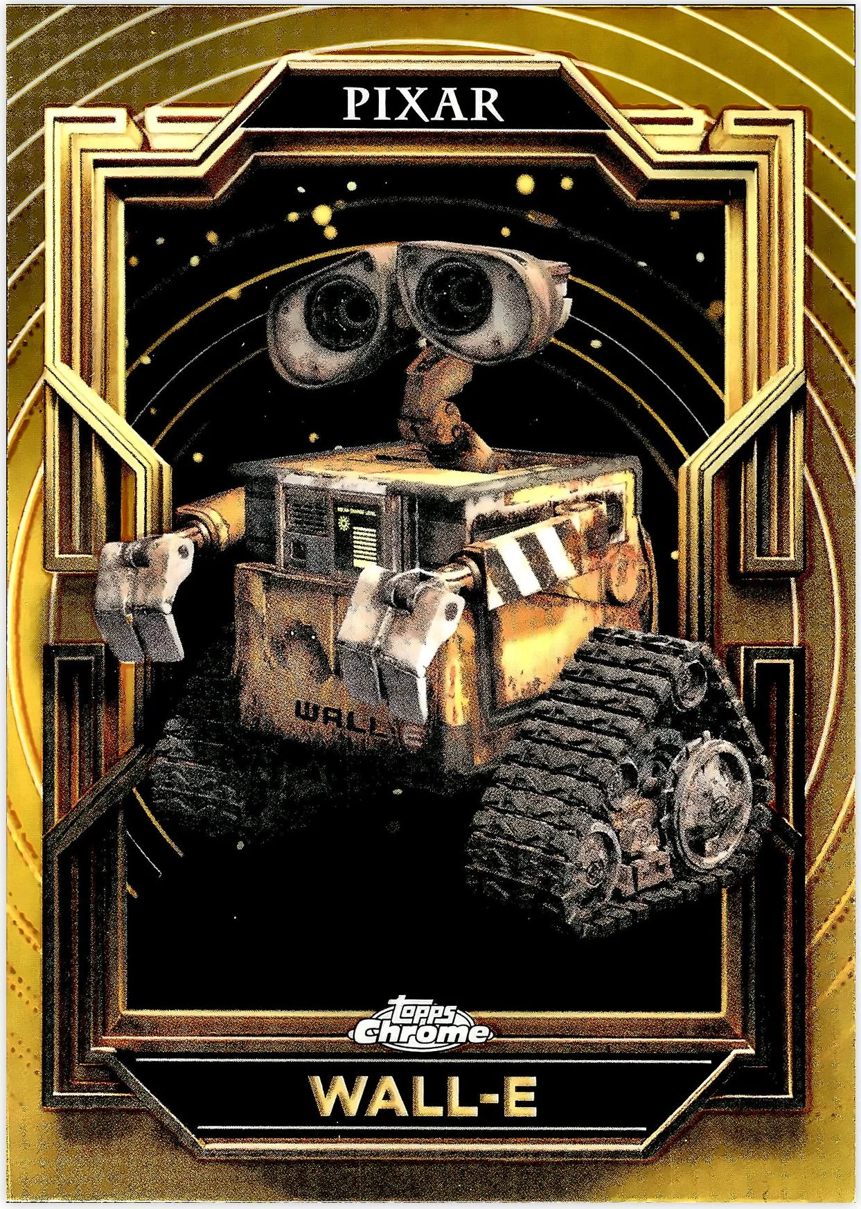 WALL-E 2025 Topps Pixar Gold #45 trading card - Front