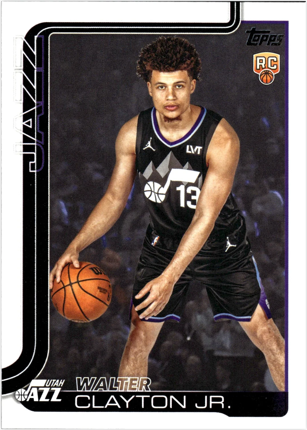 Walter Clayton Jr. 2025-26 Topps #218 basketball rookie card - Front