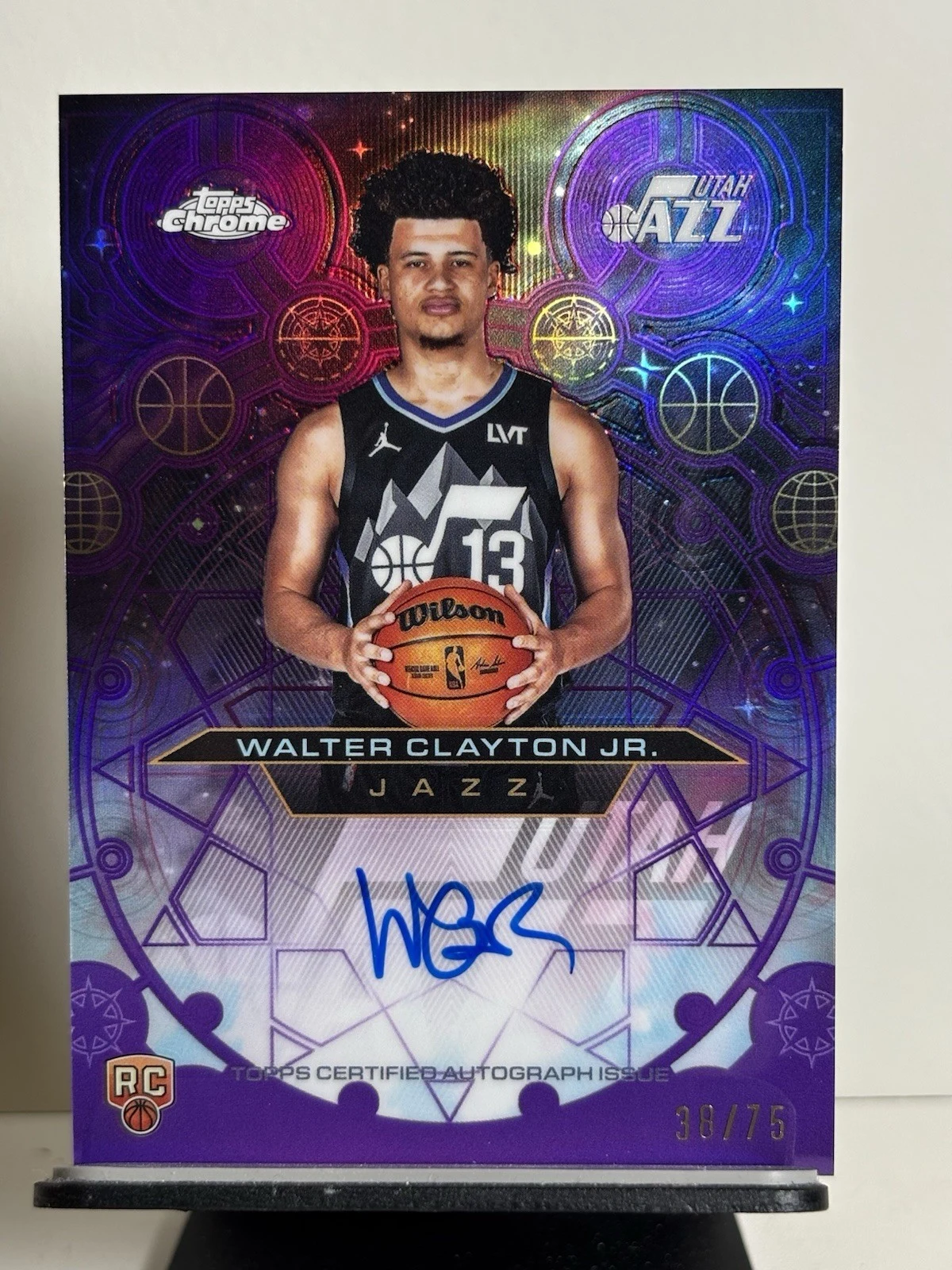 Walter Clayton Jr. 2025 Topps Chrome Basketball card