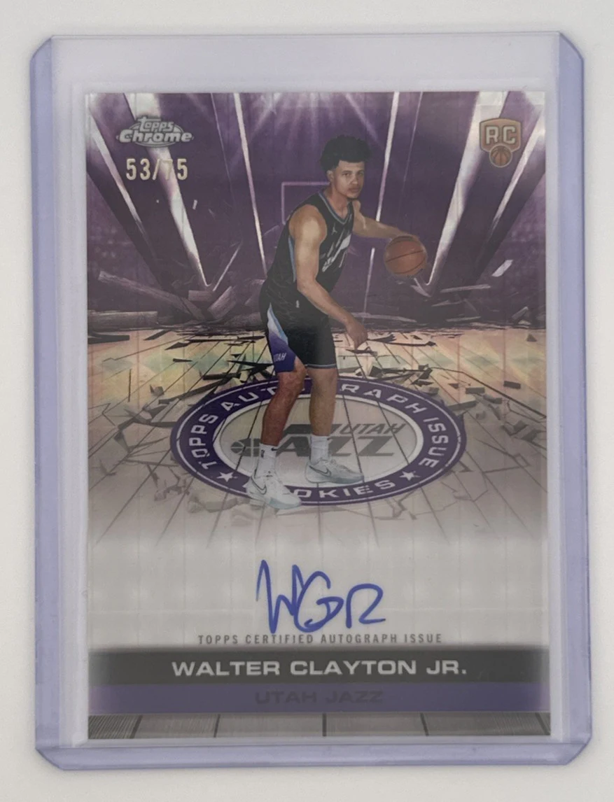 Walter Clayton Jr. 2025 Topps Chrome Basketball card