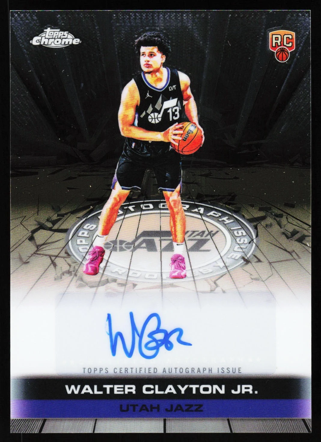 Walter Clayton Jr. 2025 Topps Chrome Basketball card