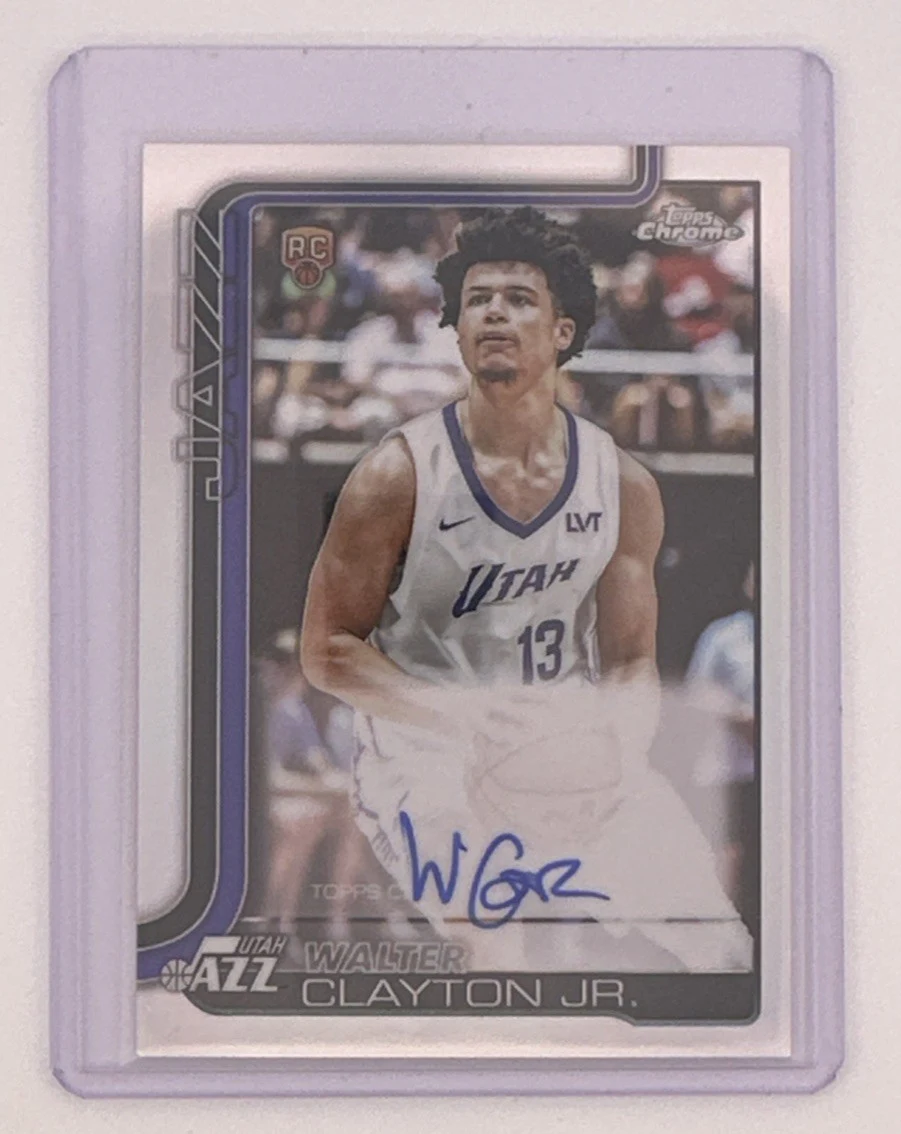 Walter Clayton Jr. 2025 Topps Chrome Basketball card