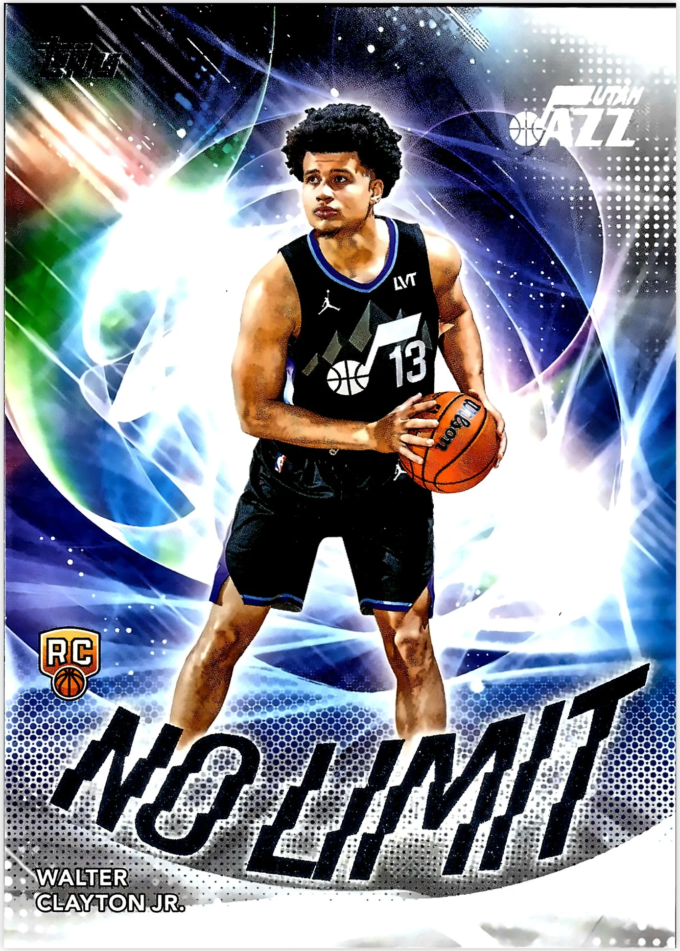 Walter Clayton Jr. 2025-26 Topps #NL-18 No Limit basketball card - Front