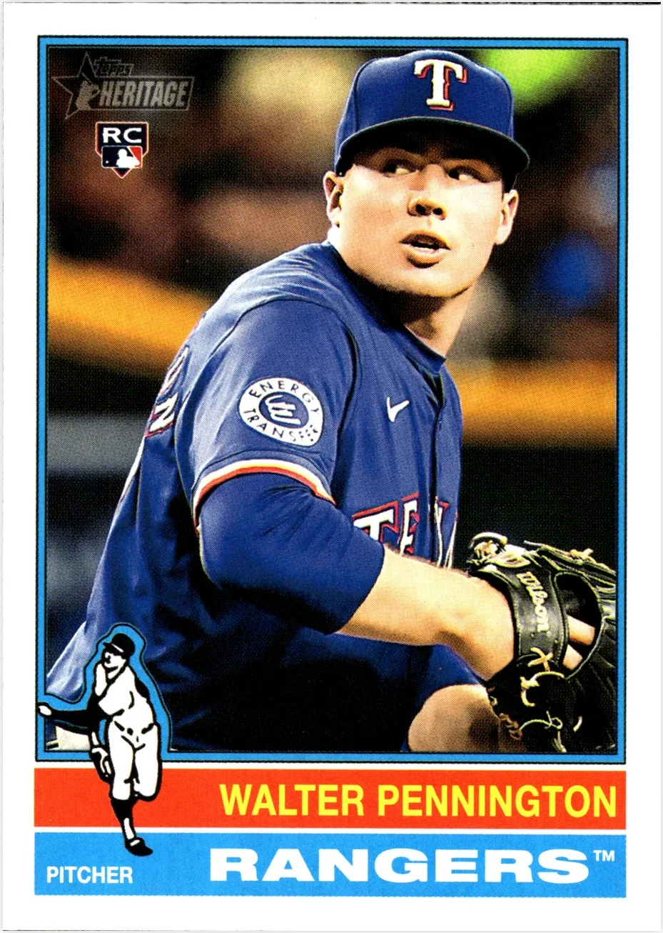 Walter Pennington 2025 Topps Heritage #101 baseball rookie card - Front