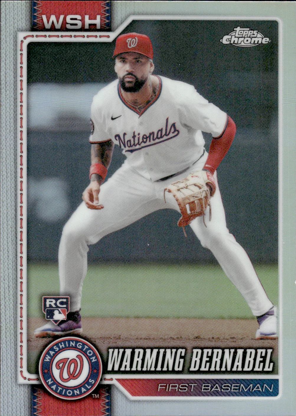 Warming Bernabel #247 Refractor Rookie Card 2026 Topps Chrome Baseball baseball rookie card - Front