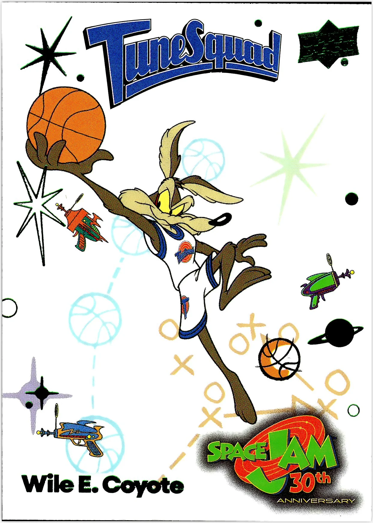 Wile E. Coyote 2026 Space Jam 30th Anniversary #2 basketball card - Front