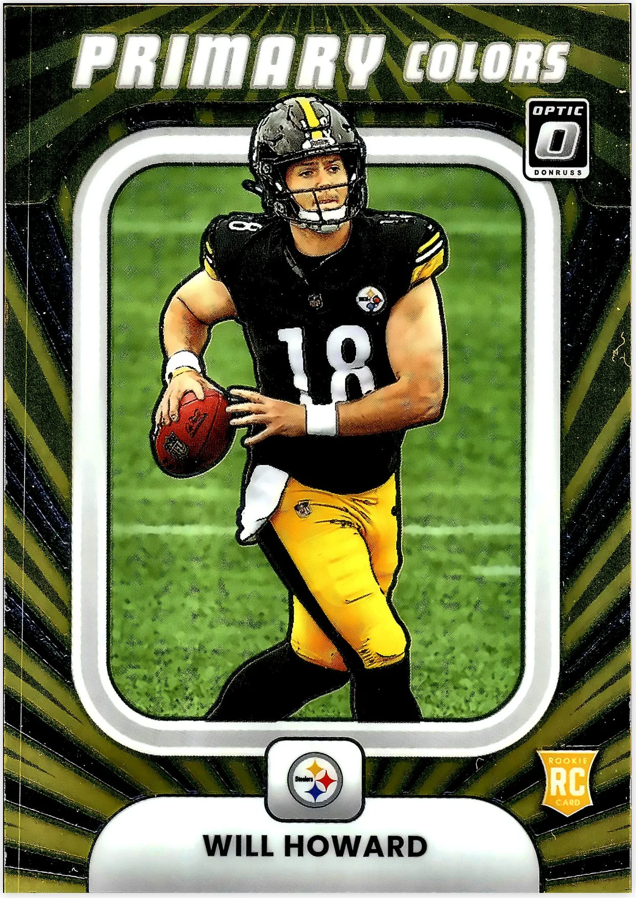 Will Howard 2025 Donruss Optic #13 Rookie Primary Colors football card - Front