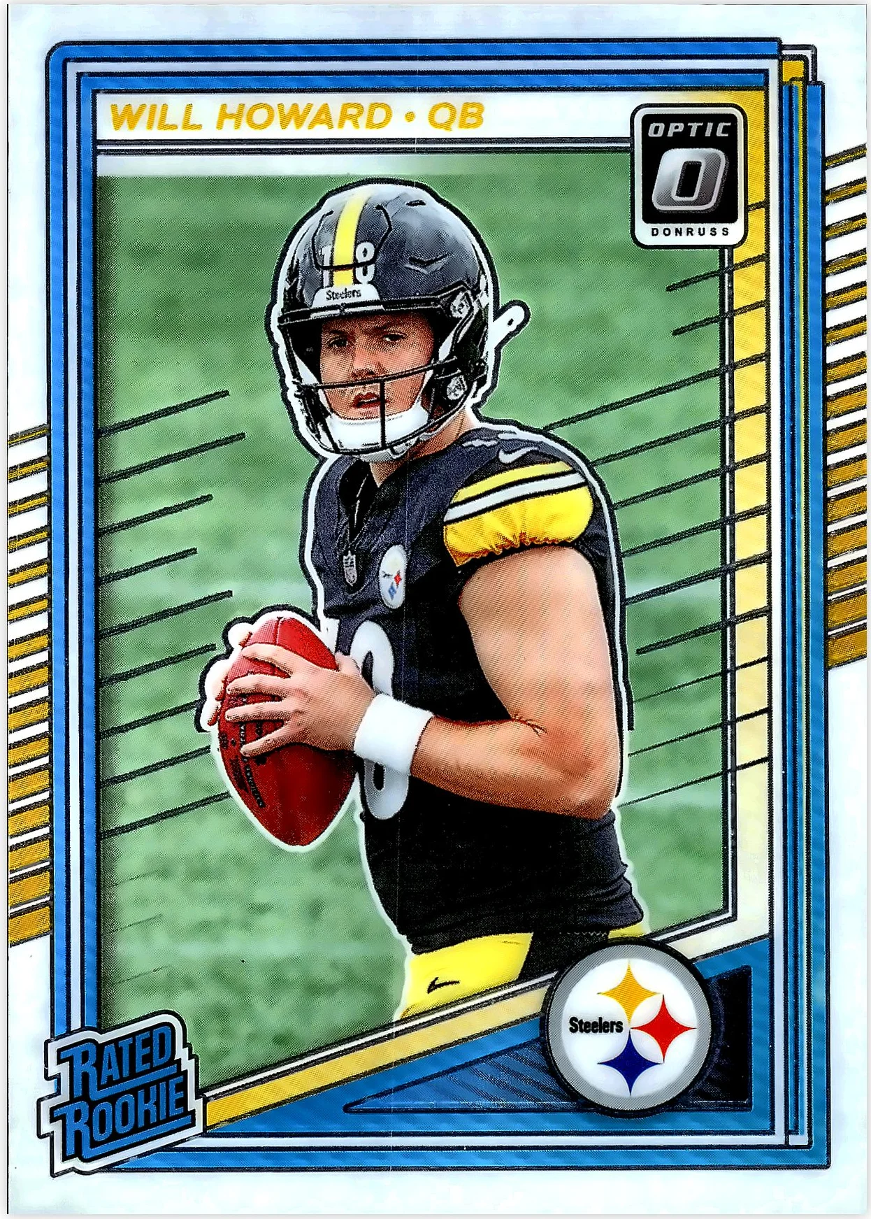 Will Howard 2025 Donruss Optic #233 football rookie card - Front