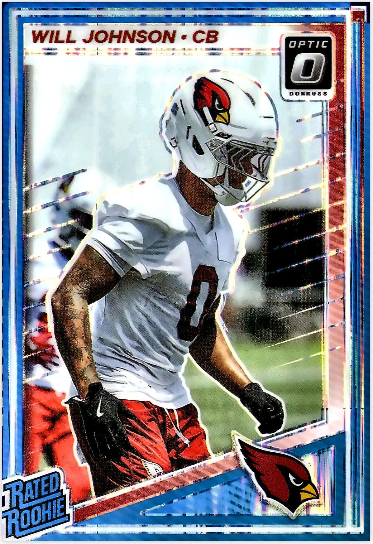 Will Johnson 2025 Donruss Optic #247 Purple Shock football rookie card - Front