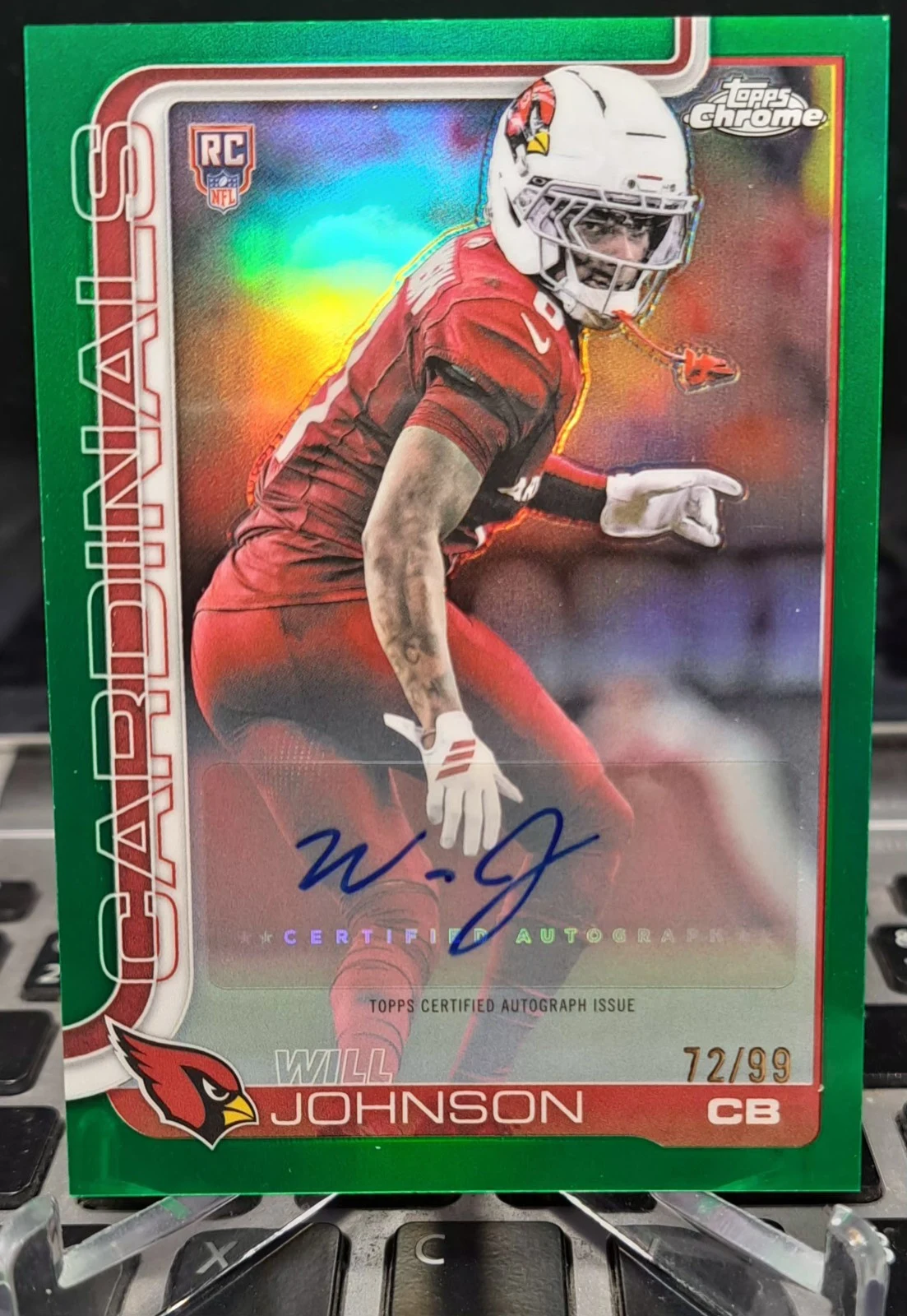 Will Johnson 2025 Topps Chrome Football card