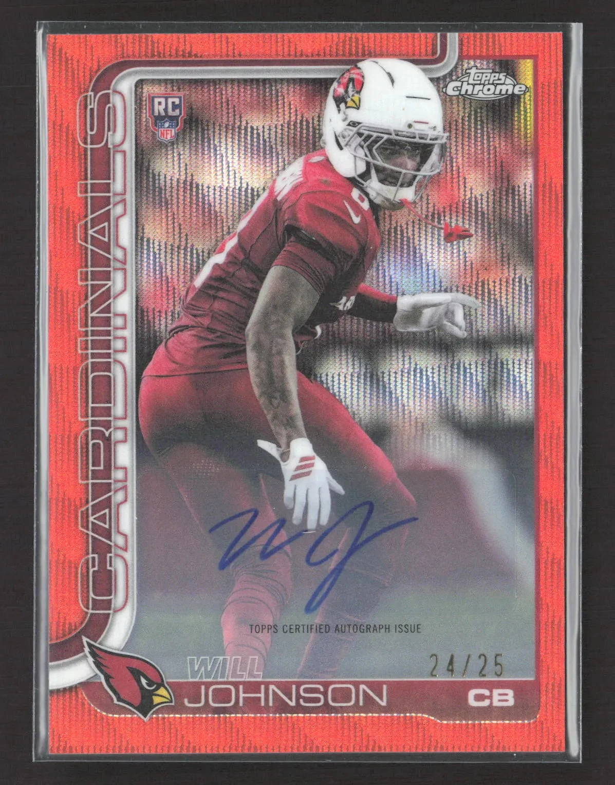 Will Johnson 2025 Topps Chrome Football card