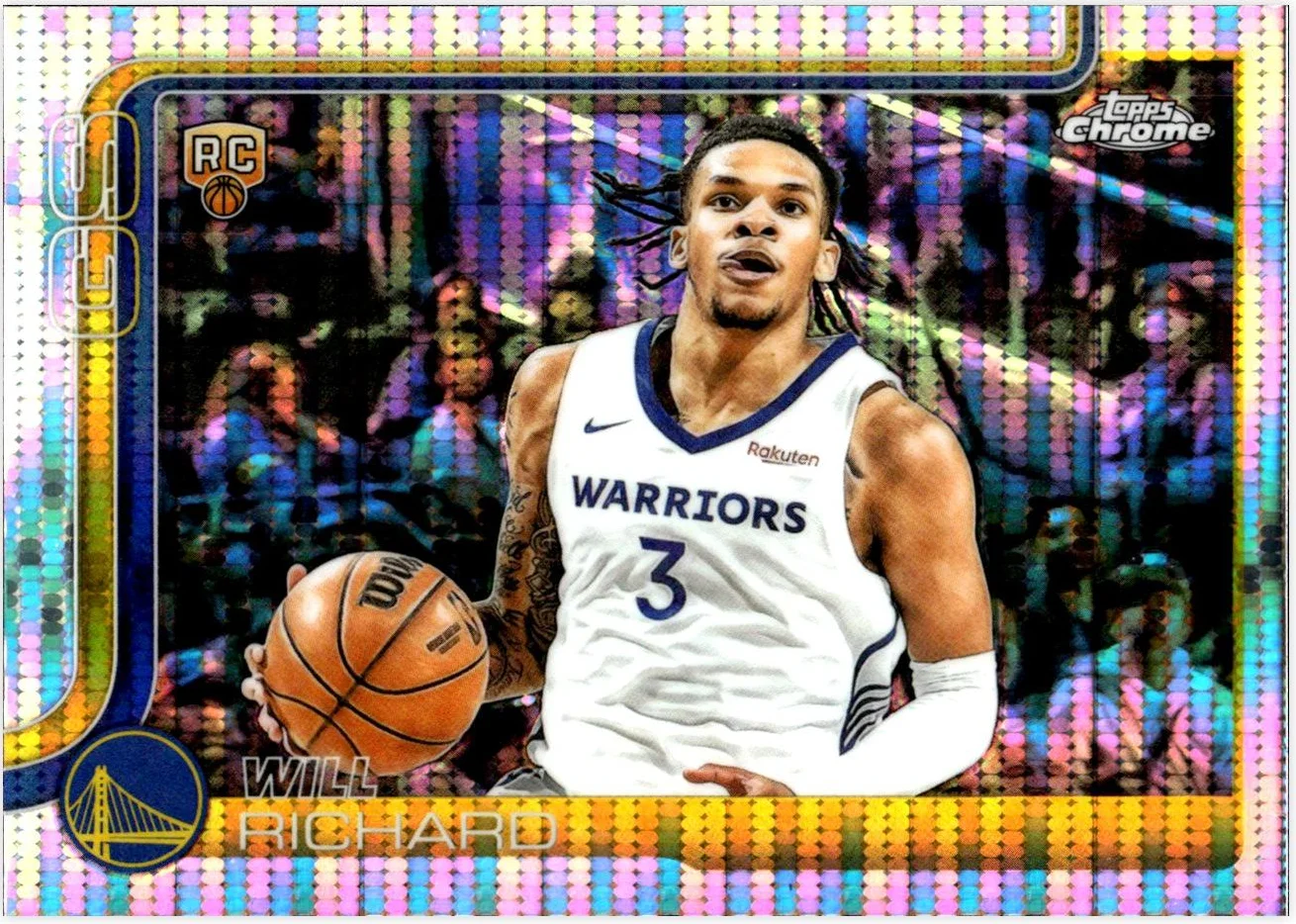 Will Richard Rookie Card 2025-26 Topps Chrome #287 Pulsar Refractor basketball rookie card - Front
