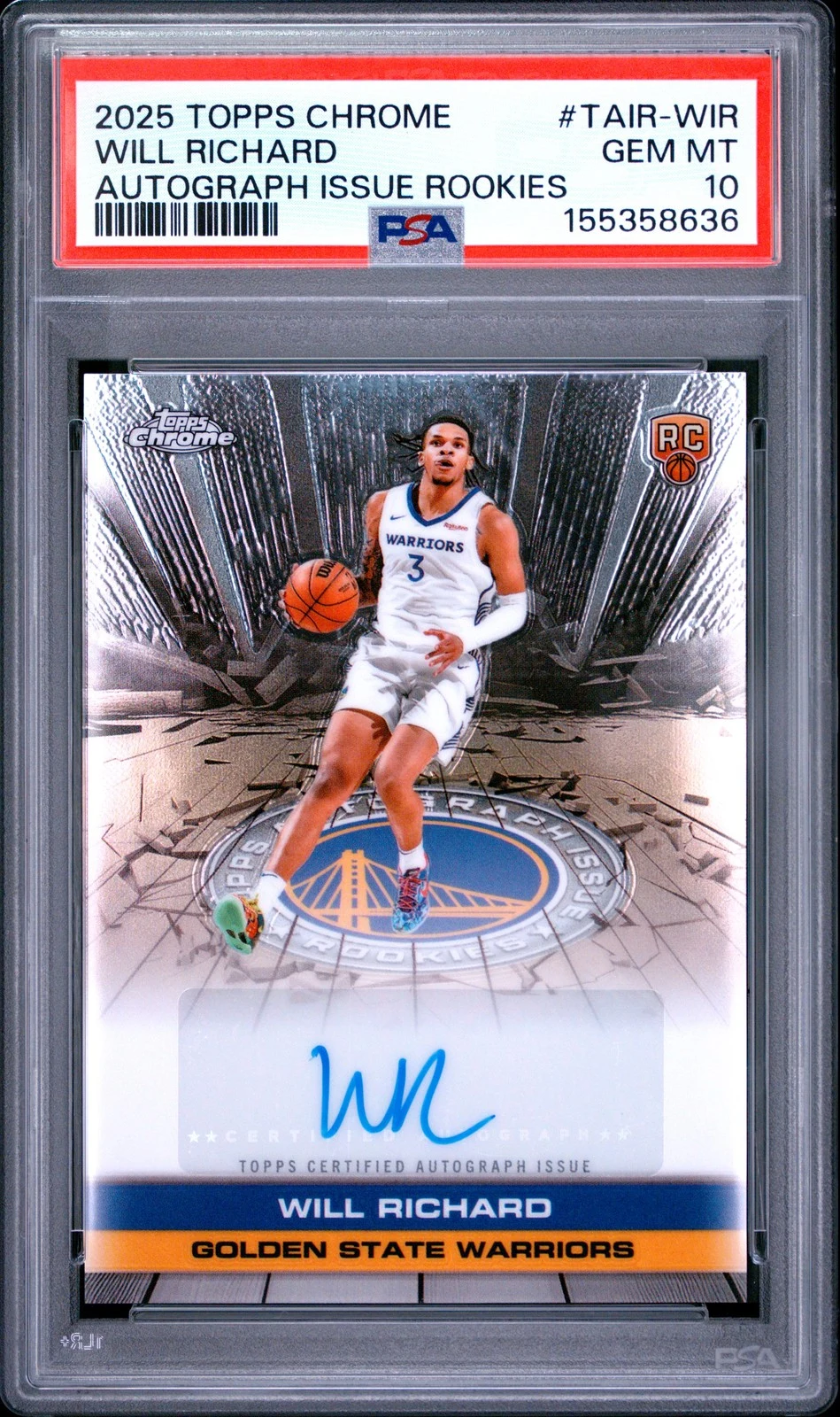 Will Richard 2025 Topps Chrome Basketball card