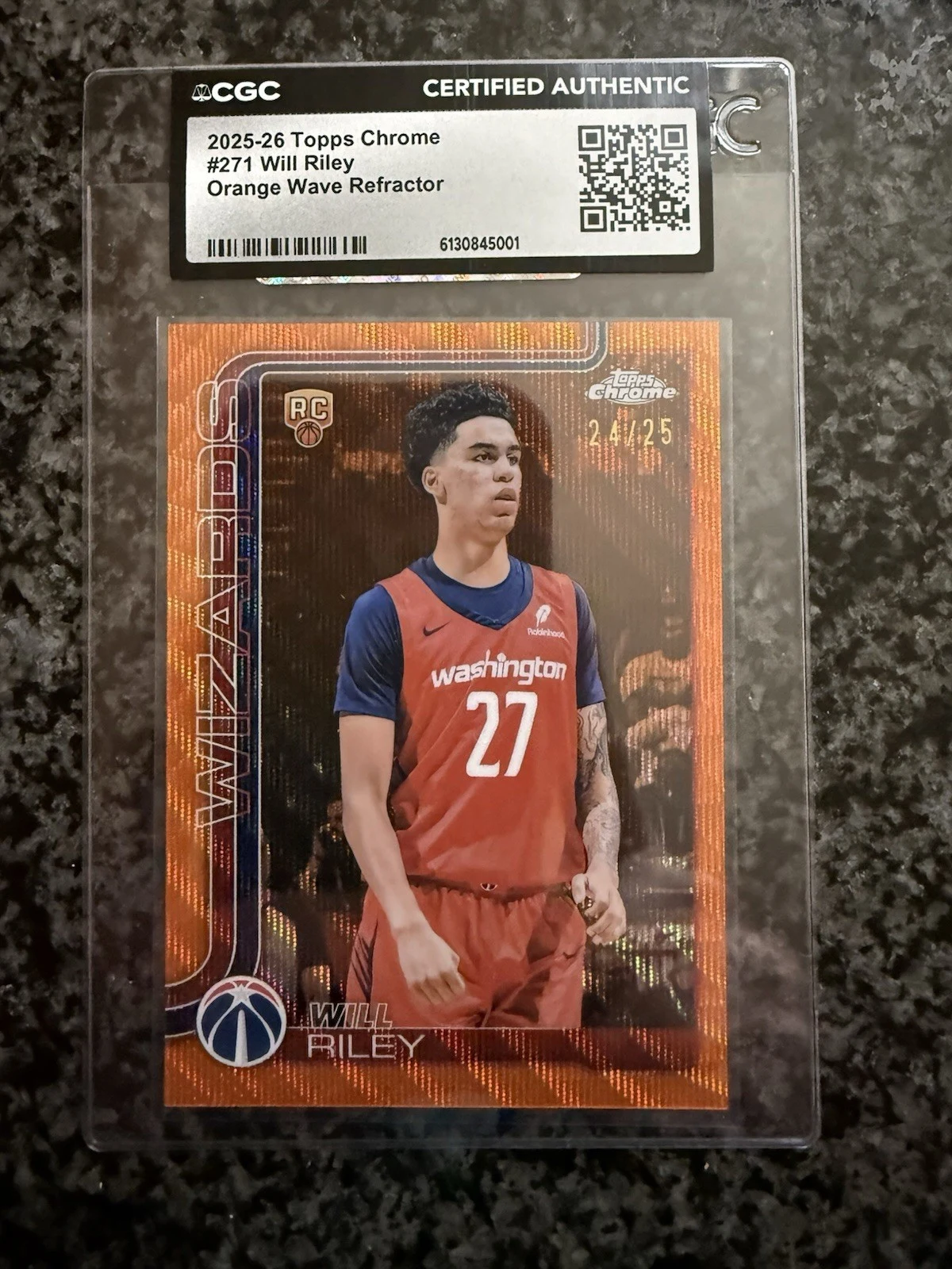 Will Riley 2025-26 Topps Chrome card