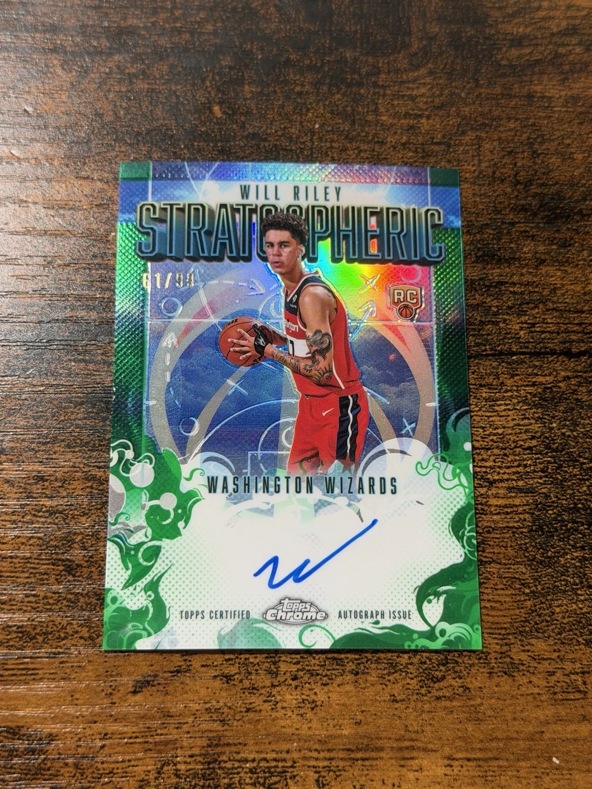 Will Riley 2025 Topps Chrome Basketball card