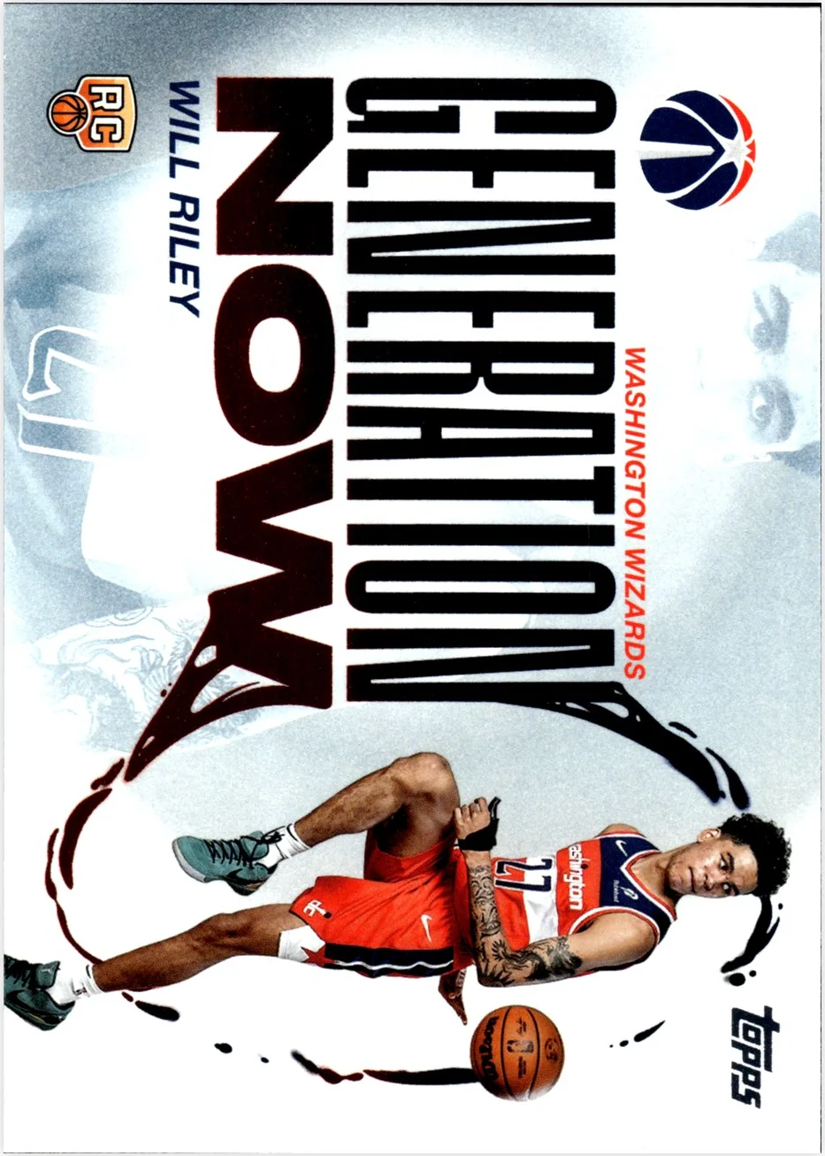 Will Riley 2025-26 Topps #GN-21 Generation Now basketball card - Front