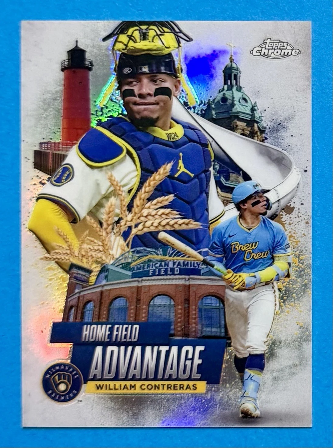 William Contreras #HA-30 2025 Topps Chrome Baseball Home Field Advantage front