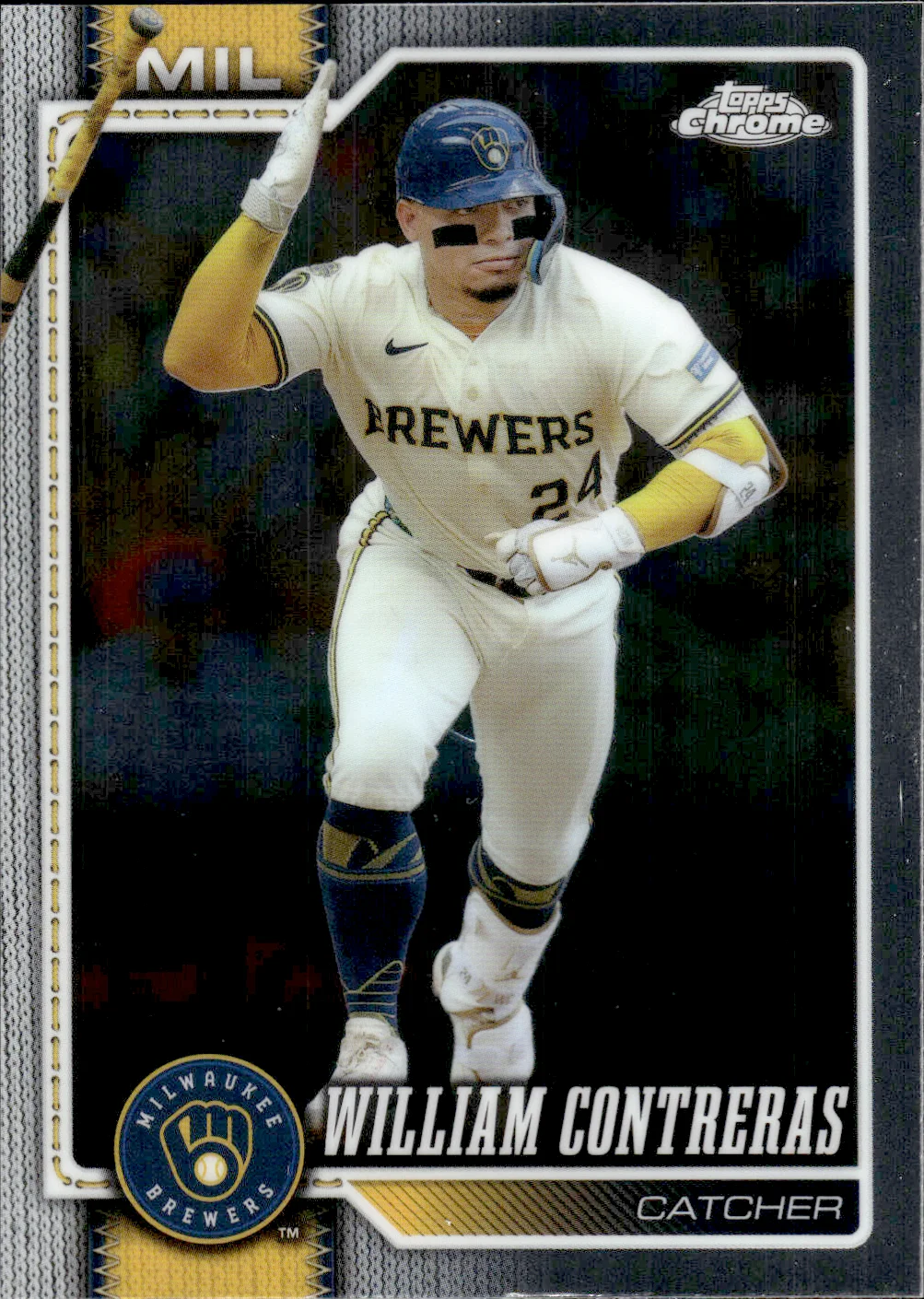 William Contreras #198 2026 Topps Chrome Baseball baseball card - Front