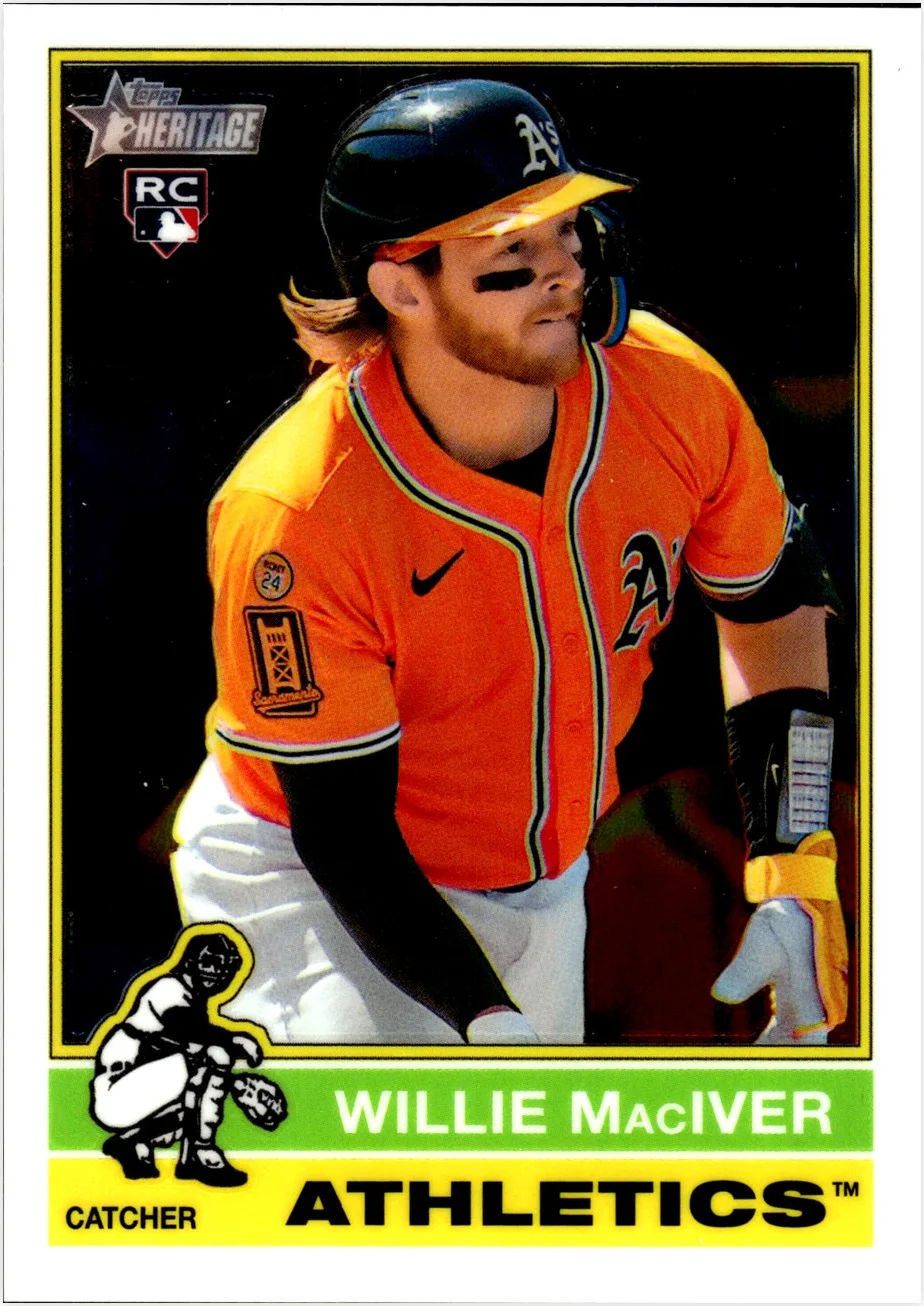 Willie MacIver 2025 Topps Heritage #533 Chrome baseball rookie card - Front