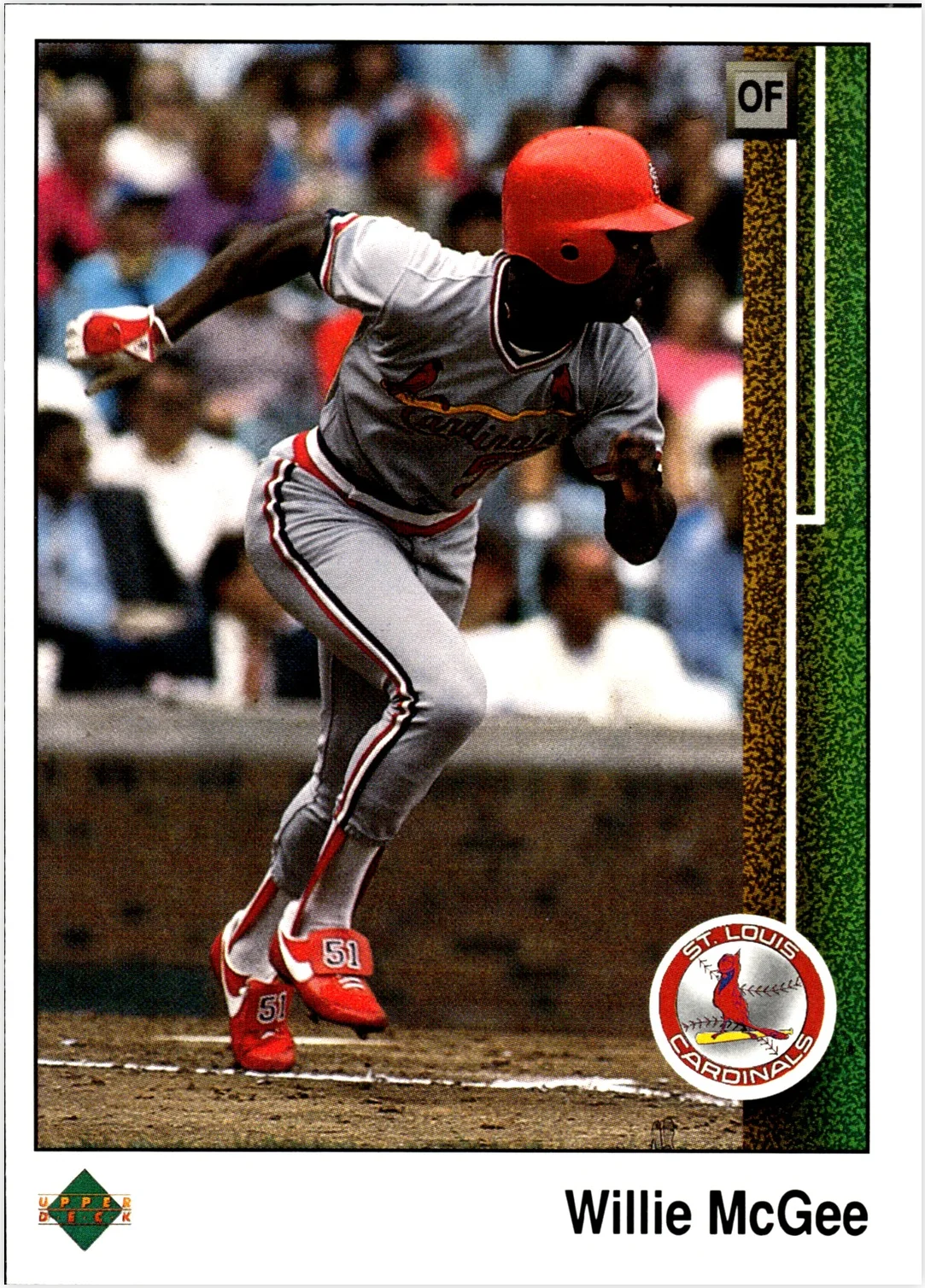 Willie McGee 1989 Upper Deck #621 baseball card - Front