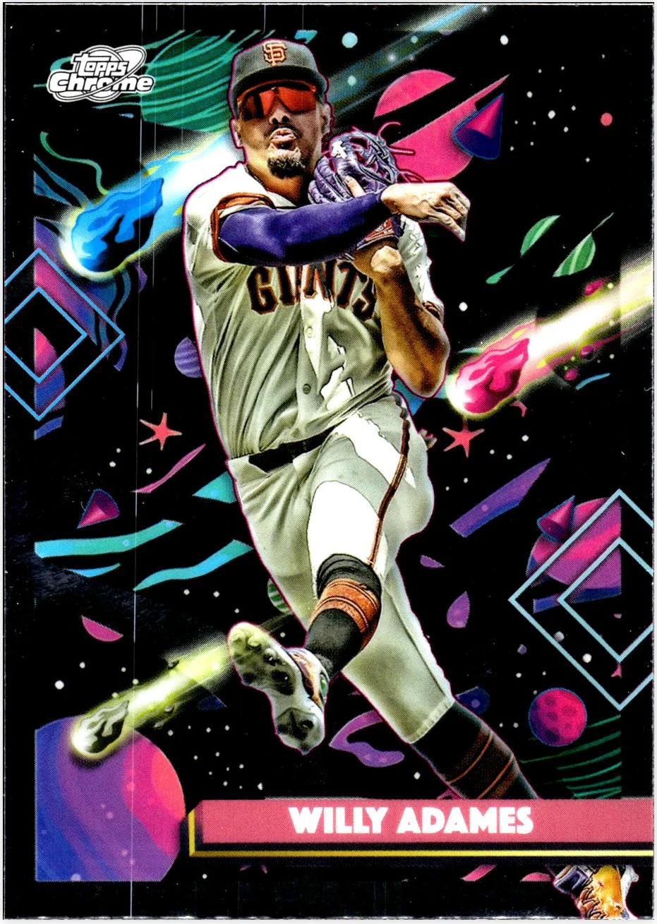 Willy Adames 2025 Topps Chrome Cosmic #196 baseball card - Front