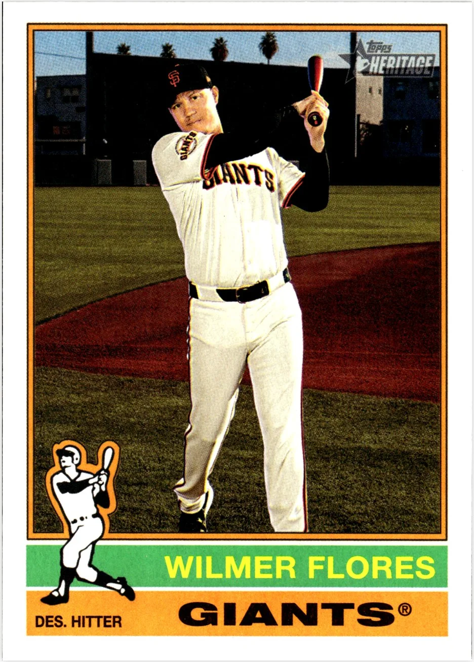 Wilmer Flores 2025 Topps Heritage #518 baseball card - Front