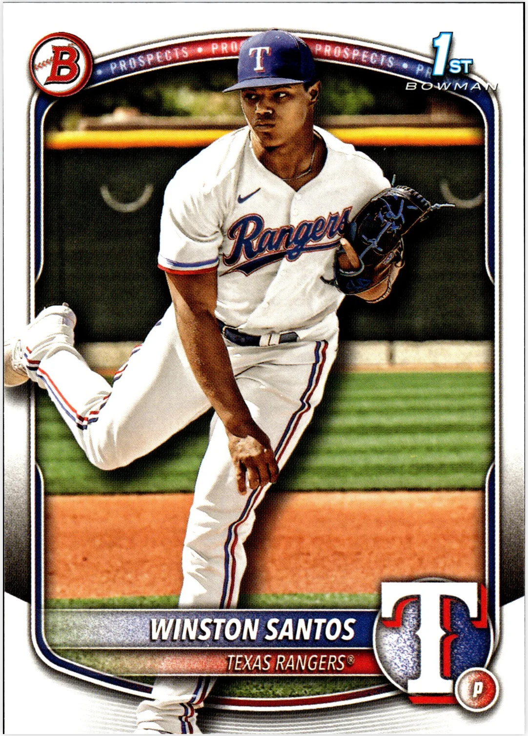 Winston Santos 2025 Bowman #BP-121 Prospects baseball card - Front