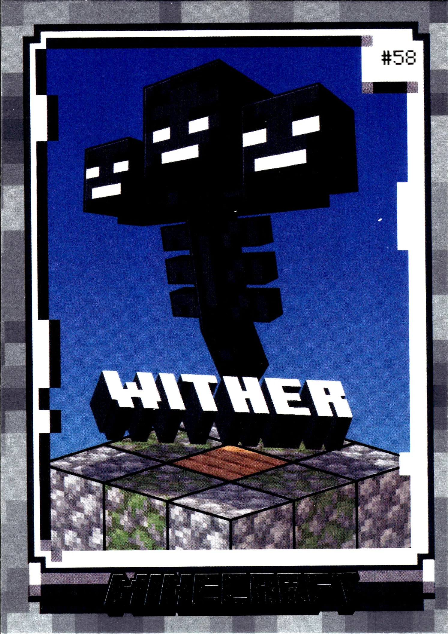 Wither 2025 2024 Panini Minecraft #58 Stone trading card - Front