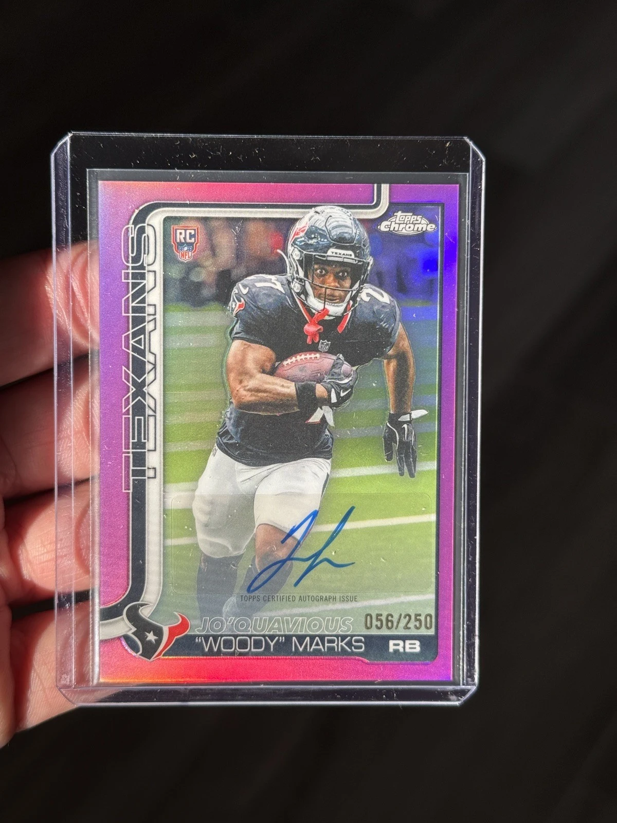 Woody Marks 2025 Topps Chrome Football card